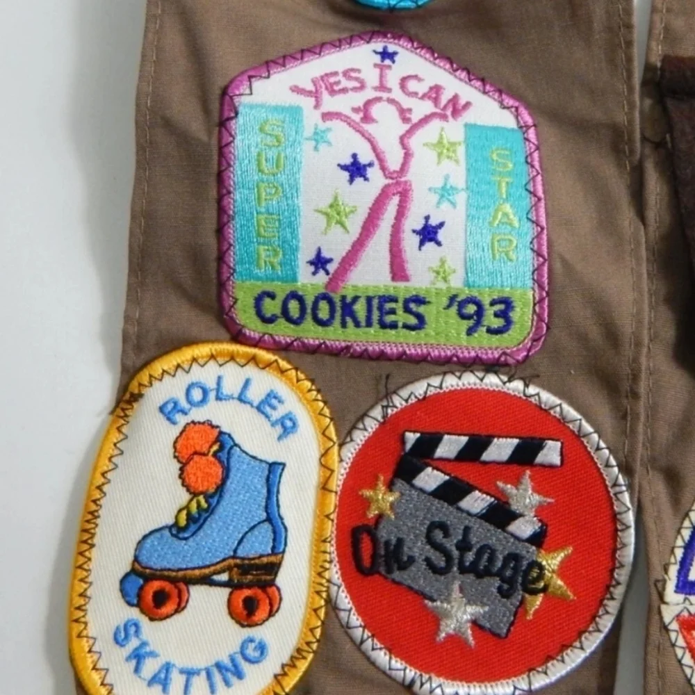 Girl Scouts Vintage 90's Y2K Sash And Badges